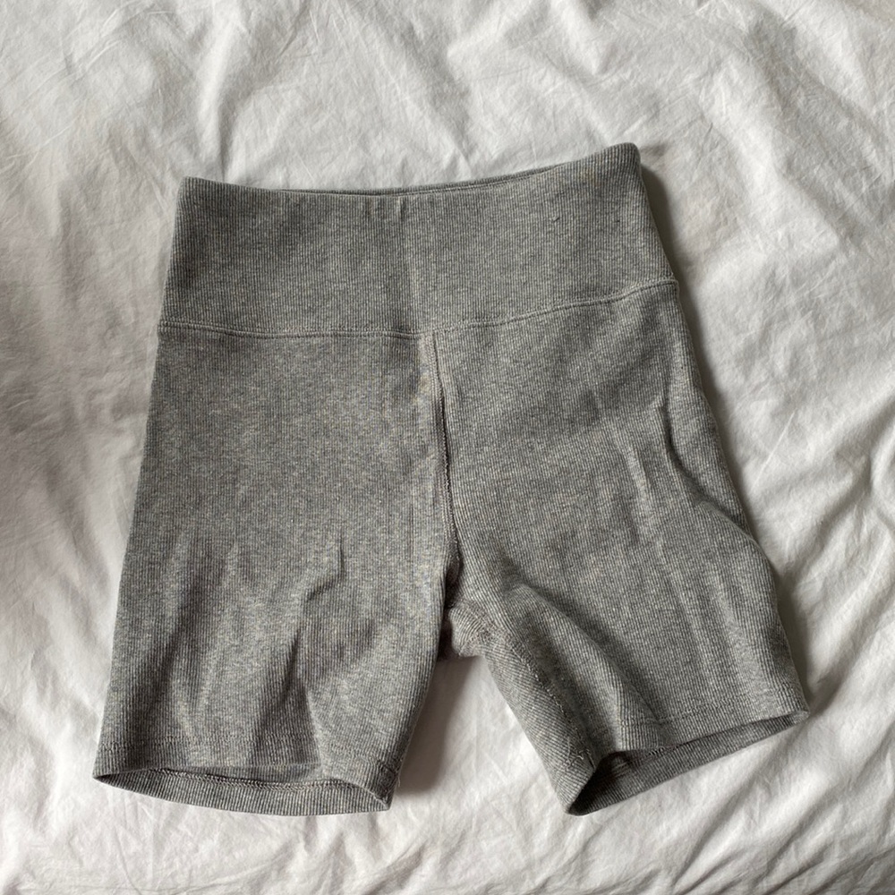 Grey biker shorts
